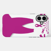 Coques Case-Mate iPhone Rubans rose Cancer du sein Sensibilisation Art Imp (Verso (horizontal))
