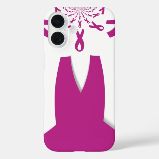 Coques Case-Mate iPhone Rubans rose Cancer du sein Sensibilisation Art Imp (Verso)