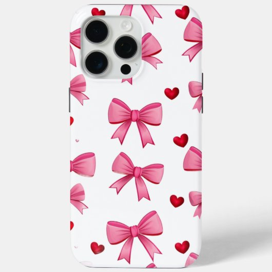 Coques Case-Mate iPhone Rubans roses (Verso)