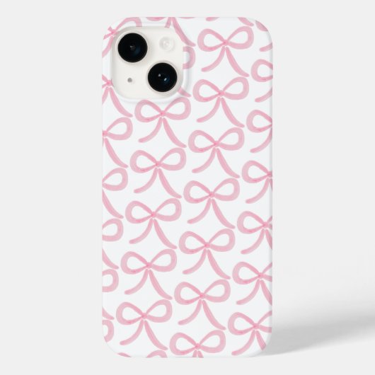 Coques Case-Mate iPhone Rubans roses Coquette Preppy (Verso)