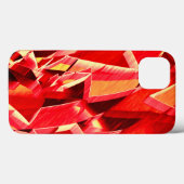 Coques Case-Mate iPhone Rubans rouges rayés simulant le mouvement (Verso (horizontal))