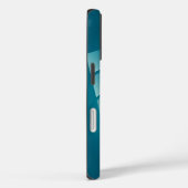 Coques Case-Mate iPhone Rubans turquoise (Verso / Droite)