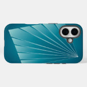 Coques Case-Mate iPhone Rubans turquoise (Verso (horizontal))