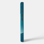 Coques Case-Mate iPhone Rubans turquoise (Verso / Gauche)