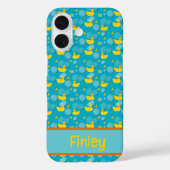 Coques Case-Mate iPhone Rubber ducks and bubbles pattern (Verso)