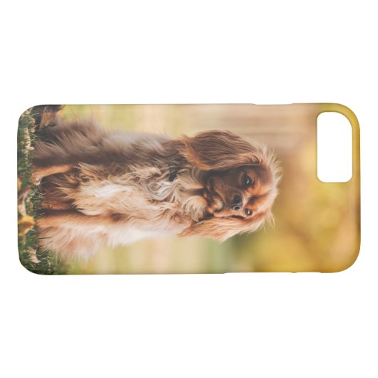 Coques Case-Mate iPhone Ruby Cavalier le roi Charles Spaniel (Dos (Horizontal))