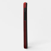 Coques Case-Mate iPhone Ruby Rouge Faux Métal brossé (Dos/Gauche)
