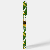 Coques Case-Mate iPhone Rudbekia jaune sur blanc (Verso / Droite)