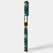 Coques Case-Mate iPhone Rudbekia jaune sur la marine (Verso / Droite)