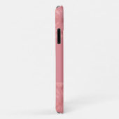Coques Case-Mate iPhone Ruddy Pink Batik Nom Monogrammé (Dos/Droite)