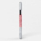 Coques Case-Mate iPhone Ruddy rose Batik gris Aquarelle Nom (Dos/Droite)