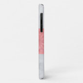 Coques Case-Mate iPhone Ruddy rose Batik gris Aquarelle Nom (Dos/Gauche)