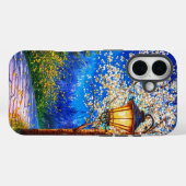 Coques Case-Mate iPhone Rue de nuit et lanterne (Verso (horizontal))