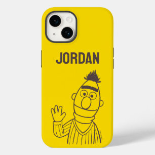 Coque Pour iPhone 14 Rue Sésame   Bert Bright   Ajouter Votre Nom