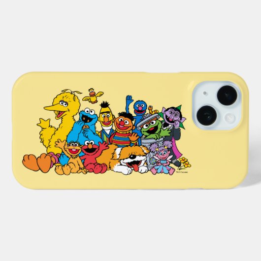 Coques Case-Mate iPhone Rue Sésame | Portrait du groupe Pals sésame (Verso (horizontal))