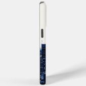 Coques Case-Mate iPhone Rue urbaine moderne bleue (Verso / Droite)