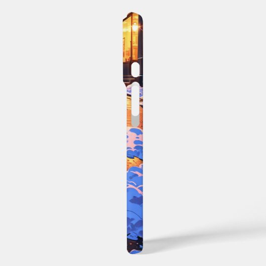 Coques Case-Mate iPhone Rue ville d'hiver (Verso / Gauche)