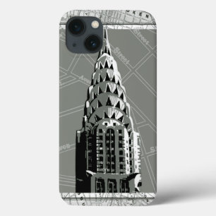 iPhone 13 Case Rues de New York avec l'Empire State Building