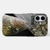 Coques Case-Mate iPhone Rugged Walleye Fishing Camo Name Homme's Cool (Verso (horizontal))