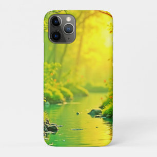 Case-Mate iPhone Case Ruisseau de forêt dorée Art paisible