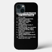 Coques Case-Mate iPhone Rules for dating my daughter (Verso)
