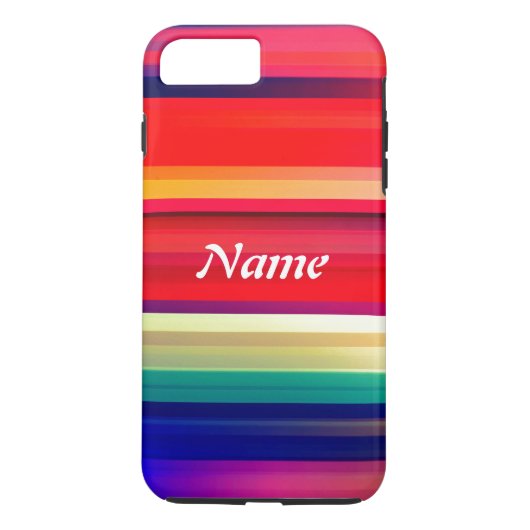 Coques Case-Mate iPhone Runway Rainbow Personnaliser le nom ou les initial (Dos)