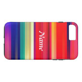Coques Case-Mate iPhone Runway Rainbow Personnaliser le nom ou les initial (Dos (Horizontal))