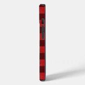 Coques Case-Mate iPhone Russe Buffle noir Plaid Motif lin rouge photo (Verso / Gauche)
