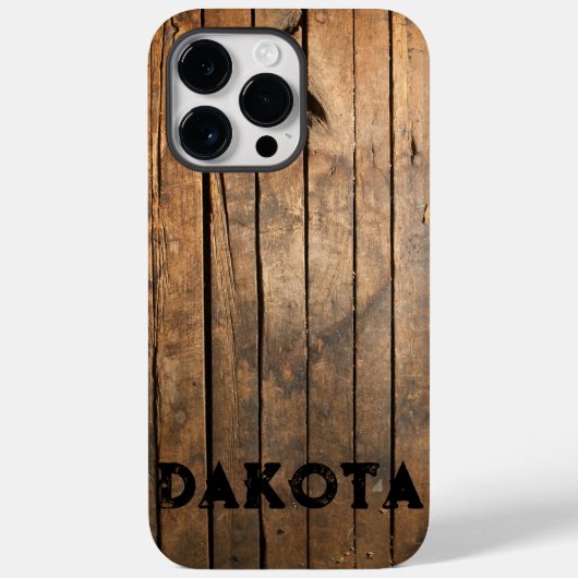 Coques Case-Mate iPhone Russe en détresse foncé extérieur motif en bois de (Verso)