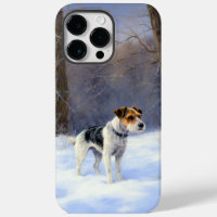 Russell Terrier Qu'il neige Noël