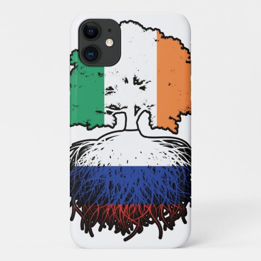Coques Case-Mate iPhone Russie Russie Irlande drapeau des racines d'arbre (Dos)