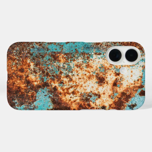 Coques Case-Mate iPhone Rust Style and Blue Patina (Verso (horizontal))