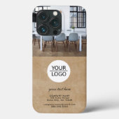 Coques Case-Mate iPhone Rustic Ajouter votre logo Custom Text Company Phot (Verso)
