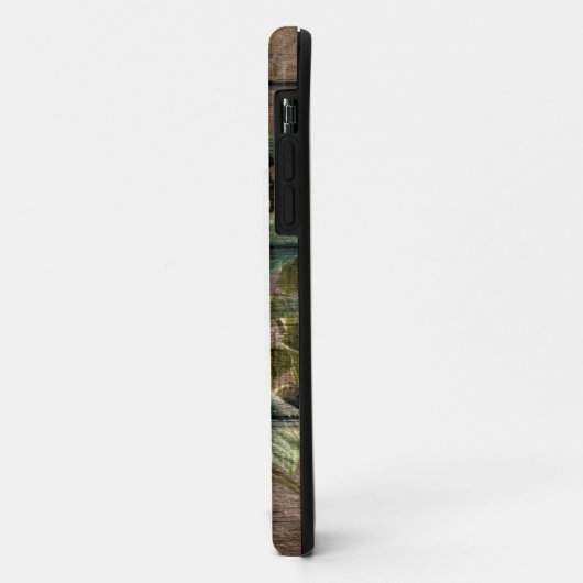 Coques Case-Mate iPhone Rustic Barn Wood Sunflower (Dos/Gauche)