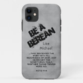 Coques Case-Mate iPhone Rustic Be A Berean Bible Scripture Verse (Dos)