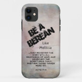Coques Case-Mate iPhone Rustic Be A Berean Bible Scripture Verse (Dos)