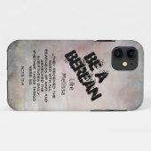 Coques Case-Mate iPhone Rustic Be A Berean Bible Scripture Verse (Dos (Horizontal))