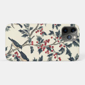 Coques Case-Mate iPhone Rustic Bird et Poinsettia Motif de Noël (18) (Dos (Horizontal))