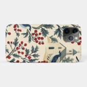Coques Case-Mate iPhone Rustic Bird et Poinsettia Motif de Noël (19) (Dos (Horizontal))