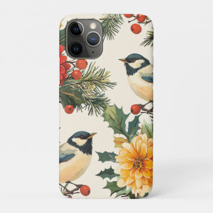 Case-Mate iPhone Case Rustic Bird et Poinsettia Motif de Noël (9)
