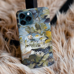 Coque Pour iPhone 15 Rustic Blooms des cadeaux de retraite personnalisé