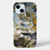 Coques Case-Mate iPhone Rustic Blooms des cadeaux de retraite personnalisé (Verso)