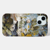 Coques Case-Mate iPhone Rustic Blooms des cadeaux de retraite personnalisé (Verso (horizontal))