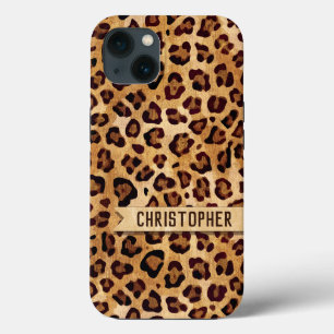 Case-Mate iPhone Case Rustic Empreinte de léopard Skin Ajouter un nom