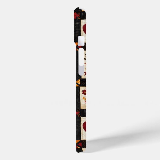 Coques Case-Mate iPhone Rustic Fall Quilt Motif | Patchwork agricole (Verso / Gauche)