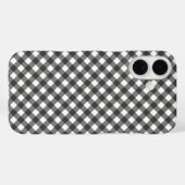 Coques Case-Mate iPhone Rustic Farmhouse Monochrome Buffalo Check Geometri (Verso (horizontal))