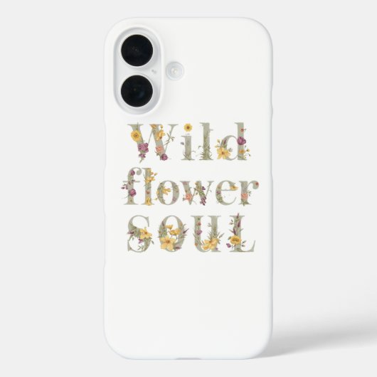Coques Case-Mate iPhone Rustic Free Spirit Botanical Typography (Verso)