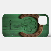 Coques Case-Mate iPhone Rustic Lucky Horse Chaussure Irlandais Personnalis (Verso (horizontal))
