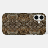 Coques Case-Mate iPhone Rustic Tree Bark Photo Southwest Diamond Pattern (Verso (horizontal))