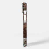 Coques Case-Mate iPhone Rustic Western Cowhide Imprimer Nom en cuir Brown (Verso / Gauche)